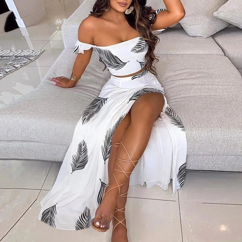 Elegant Women's Dresses Combination Sexy Sets Summer Bohemian Set For Women 2 Piece Sets Women Outfit Summer