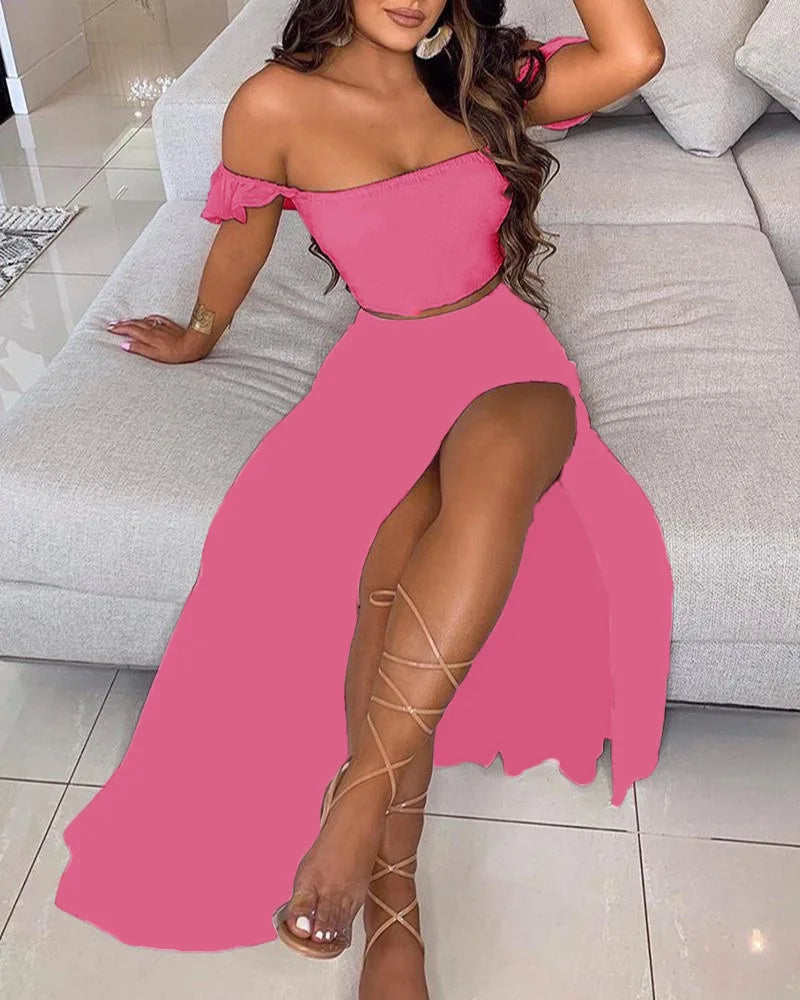 Elegant Women's Dresses Combination Sexy Sets Summer Bohemian Set For Women 2 Piece Sets Women Outfit Summer