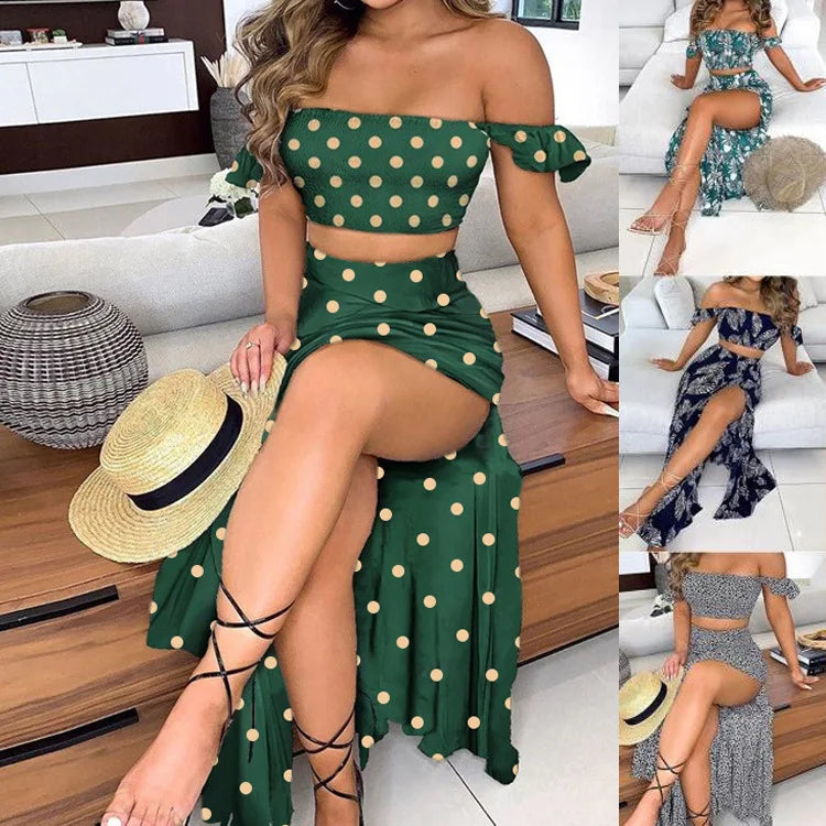 Elegant Women's Dresses Combination Sexy Sets Summer Bohemian Set For Women 2 Piece Sets Women Outfit Summer